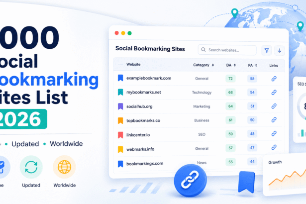 1000 Social Bookmarking Sites Lists 2026